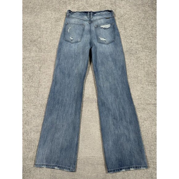 KanCan Blue Distressed Flare Jeans - Picture 2 of 12